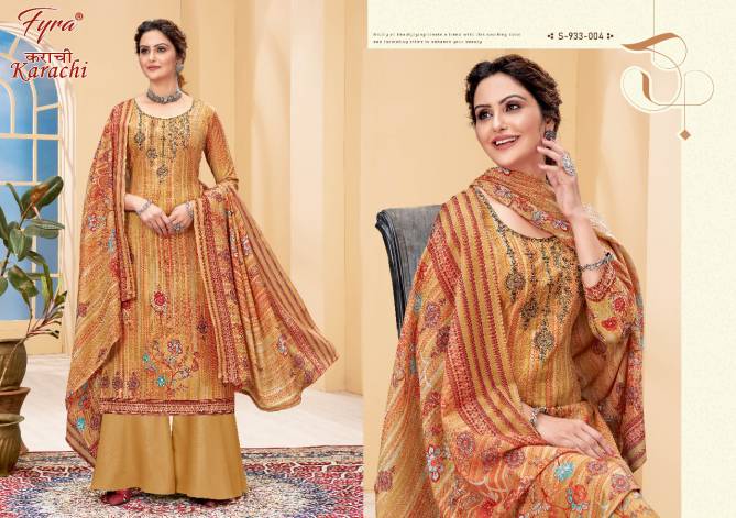 Fyra Karachi Soft Cotton Printed casual Daily Wear Dress Material Collection